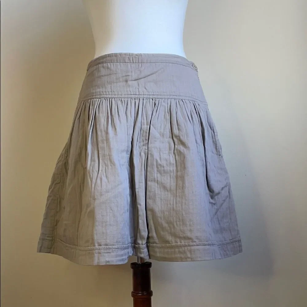GAP Fit and Flare Brown Mini Skirt with Pockets (Size: 1)